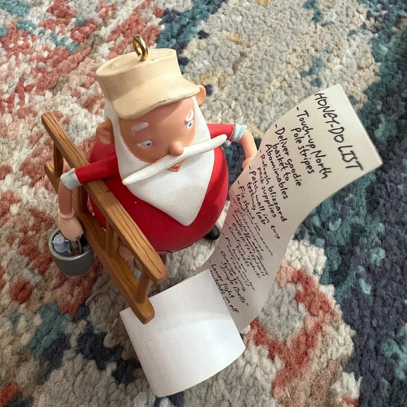 2008 Hallmark Keepsake Ornament Honey-Do List Santa - Picture 7 of 9